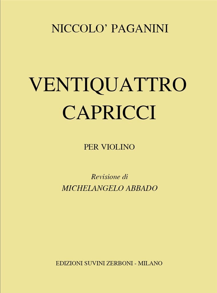 Ventiquattro Capricci Per Violino Solo